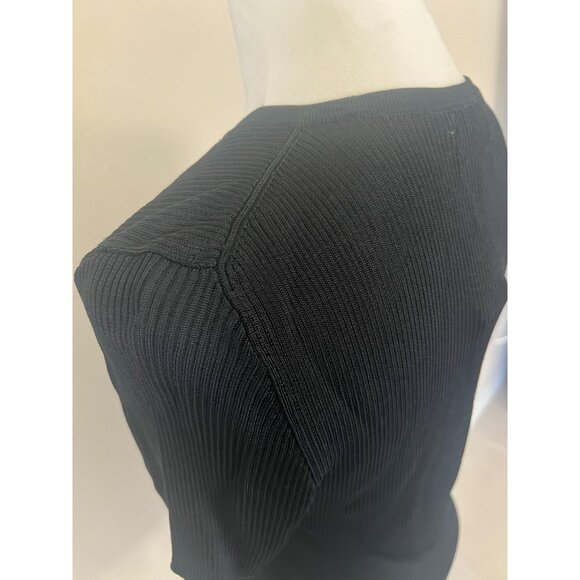 NWOT Madewell ribbed stretchy black basic casual top SMALL - Picture 5 of 6